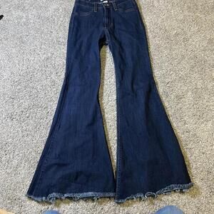JUDY BLUE Dark Wash Flare Bell Bottom Jeans Size 3/26